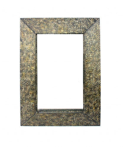 34 X 48 X 4 Bronze Gravel-Like Mosaic Frame - Dressing Mirror