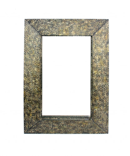 34 X 48 X 4 Bronze Gravel-Like Mosaic Frame - Dressing Mirror