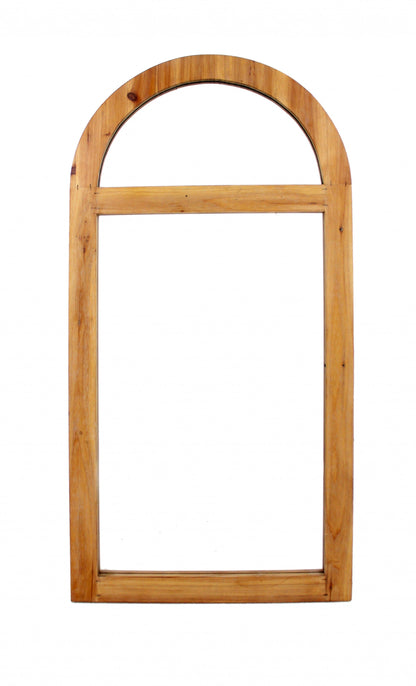 4.75 X 23.75 X 1.25 Brown Rustic With Minimalist Window Frame Dressing  Mirror