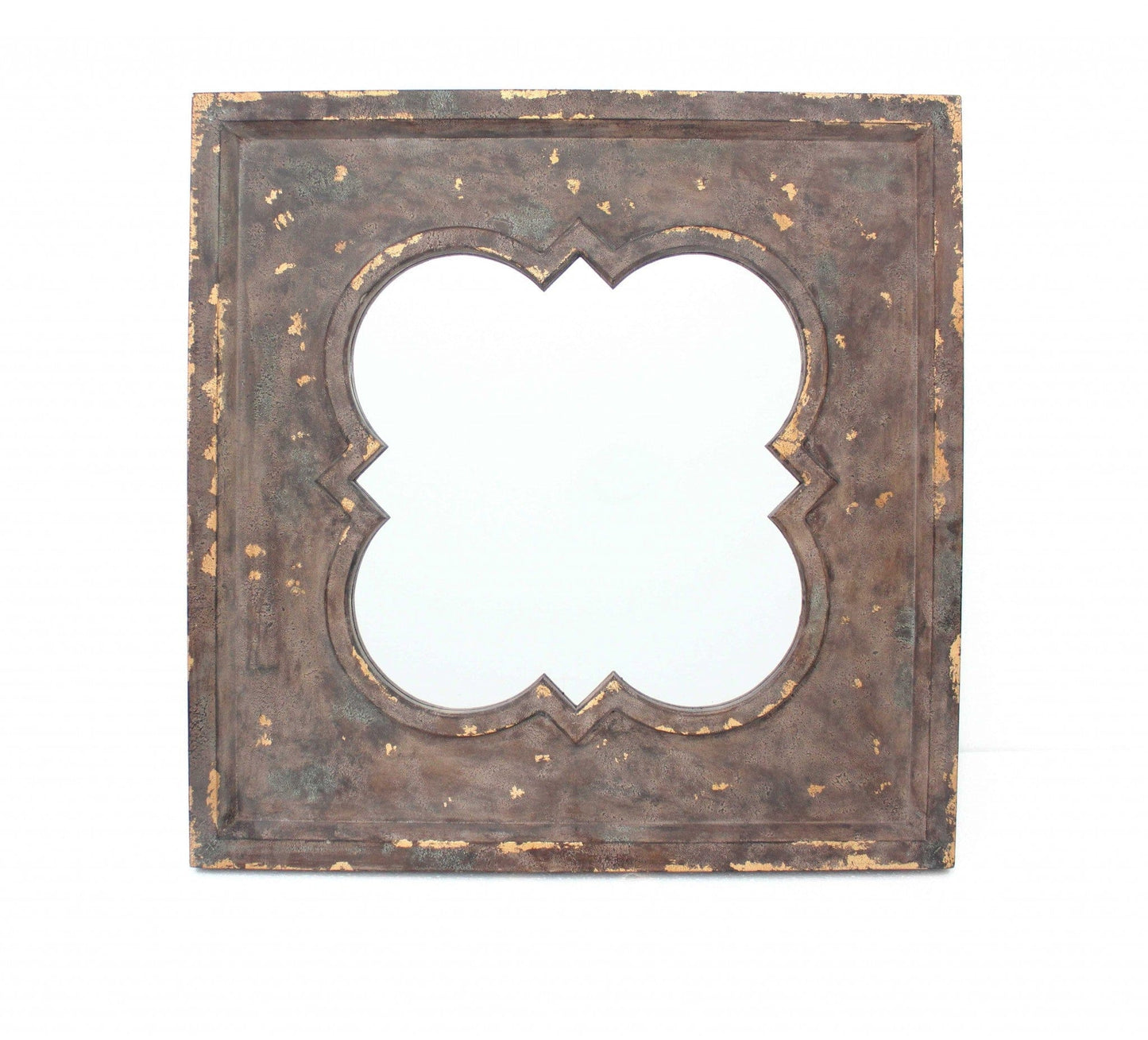 36 X 36 X 1.75 Bronze Vintage Cosmetic With Quadrate Frame - Wall Mirror