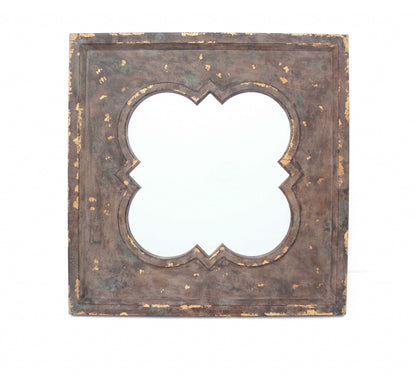 36 X 36 X 1.75 Bronze Vintage Cosmetic With Quadrate Frame - Wall Mirror