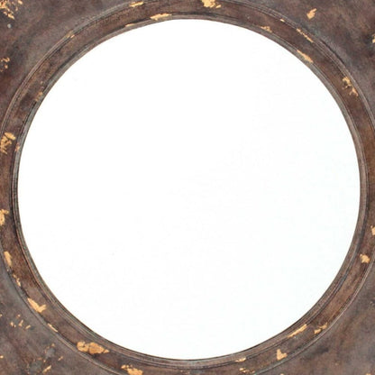 23.5 X 27 X 3.5 Bronze Vintage Round Hexagon Frame - Cosmetic Mirror