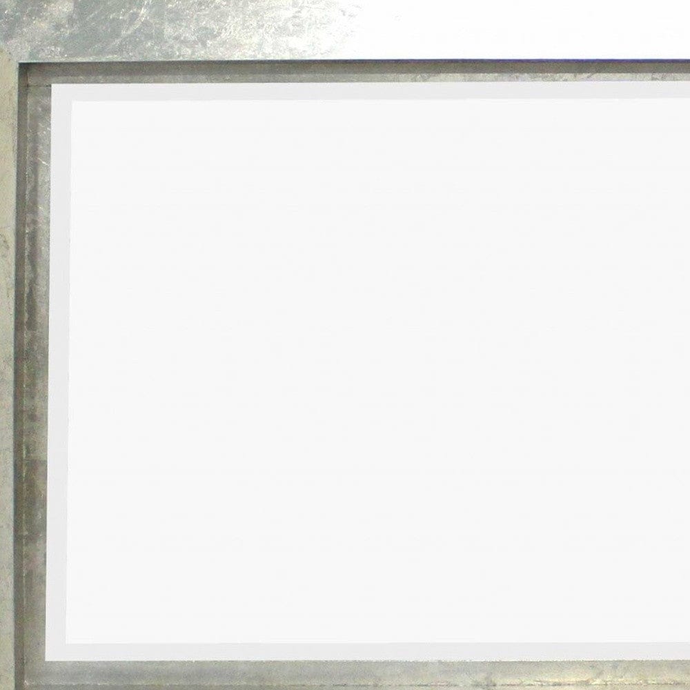 34 X 46 X 2.25 Silver Rectangular  Cosmetic Mirror