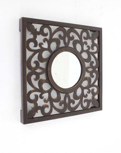 24 X 24 Brown Vintage - Wall Mirror