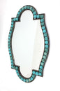 30" X 47" X 1.75" Blue, Metal Frame - Dressing Mirror