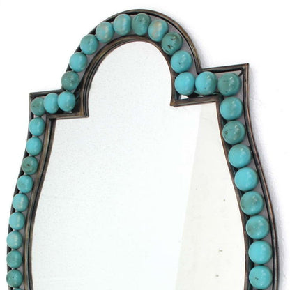 30" X 47" X 1.75" Blue, Metal Frame - Dressing Mirror