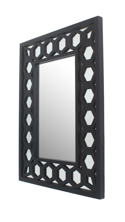 40 X 30 X 2 Black Vintage Dressing - Mirror