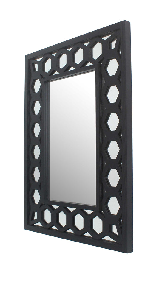 40 X 30 X 2 Black Vintage Dressing - Mirror