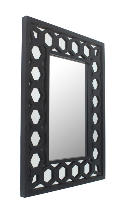 40 X 30 X 2 Black Vintage Dressing - Mirror
