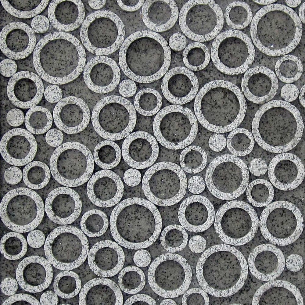 1 X 17 X 17 Brown Sandstone Square Bubble Design - Wall Decor