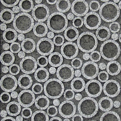 1 X 17 X 17 Brown Sandstone Square Bubble Design - Wall Decor