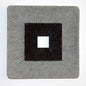 Modern Brown And Gray Ribbed Square Wall Art
