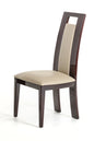 Two 42" Leatherette And Wood Dining Chair