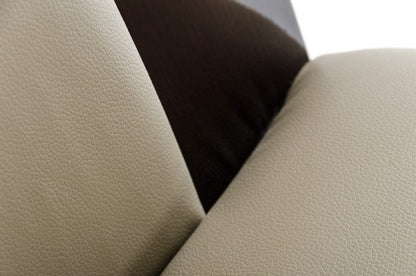 Two 42" Leatherette And Wood Dining Chair