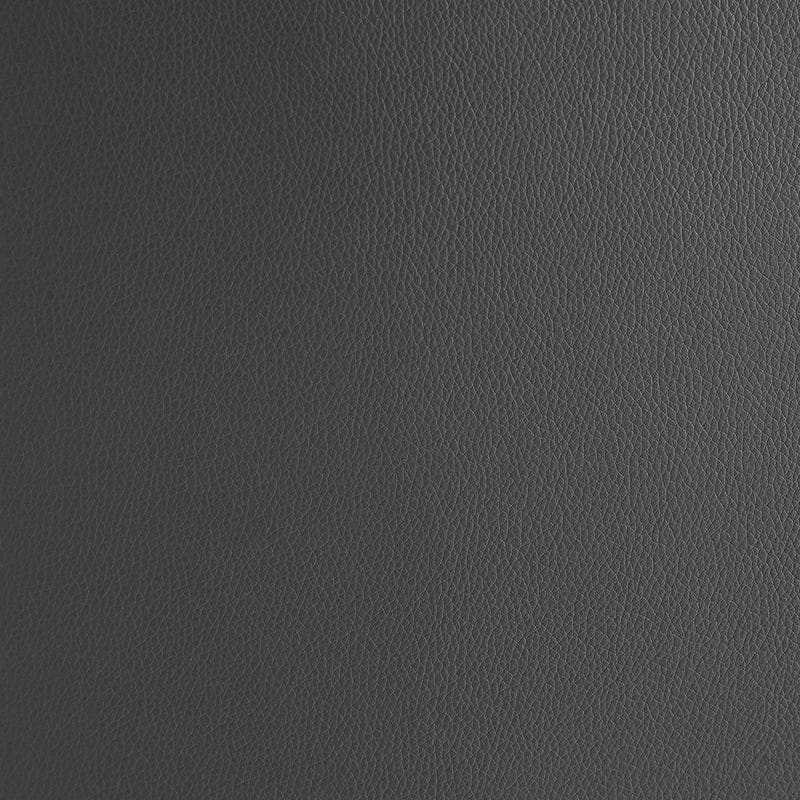 Two 29" Grey Leatherette And Steel Dining Chairs