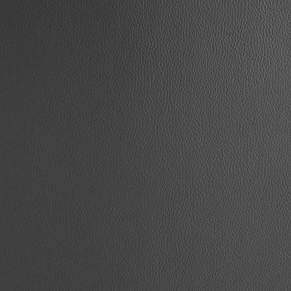 Two 29" Grey Leatherette And Steel Dining Chairs