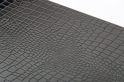 21" Black Crocodile Mdf And Steel Desk