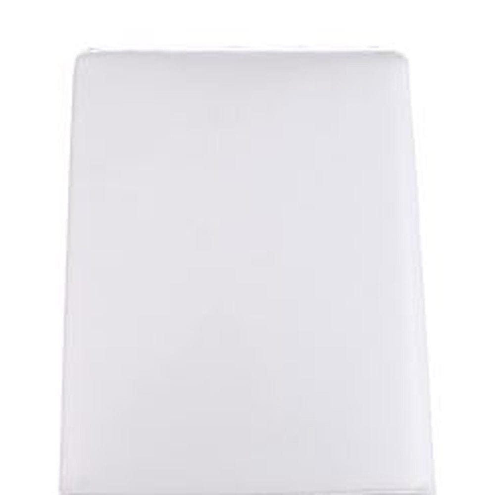 Set Of Two White Contemporary Faux Leather Dining Chairs