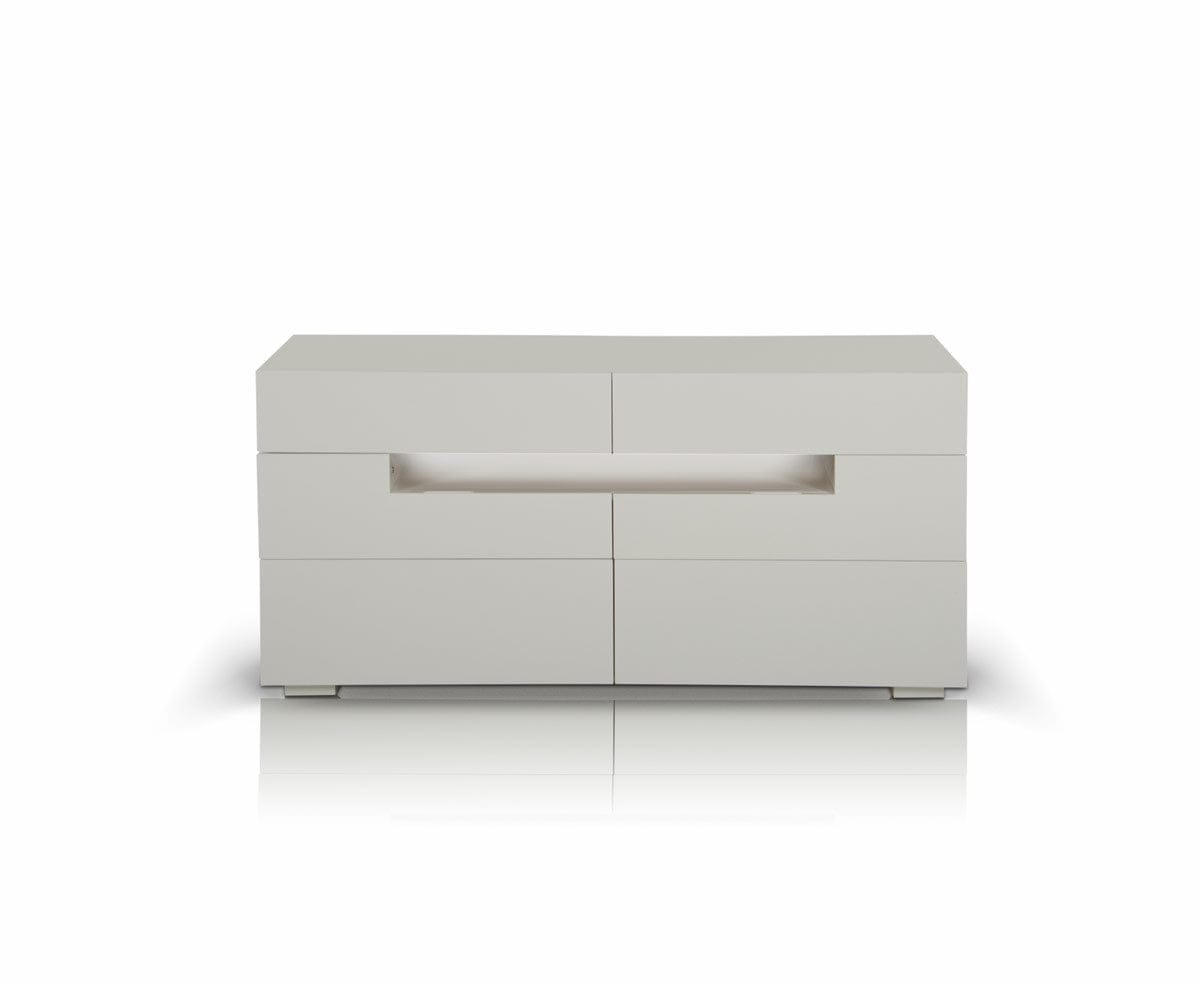 28" White Mdf Dresser