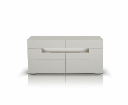28" White Mdf Dresser