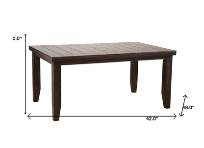 42" X 48-66" Espresso Dining Table