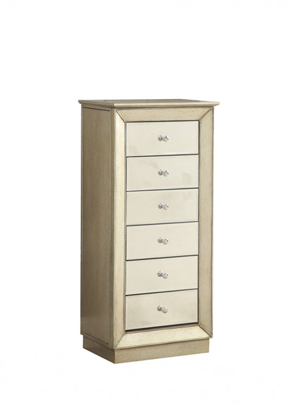 18" X 12" X 38" White Jewelry Armoire