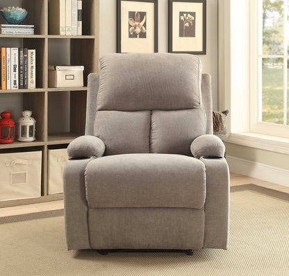 32" X 37" X 39" Blue Linen Fabric Recliner