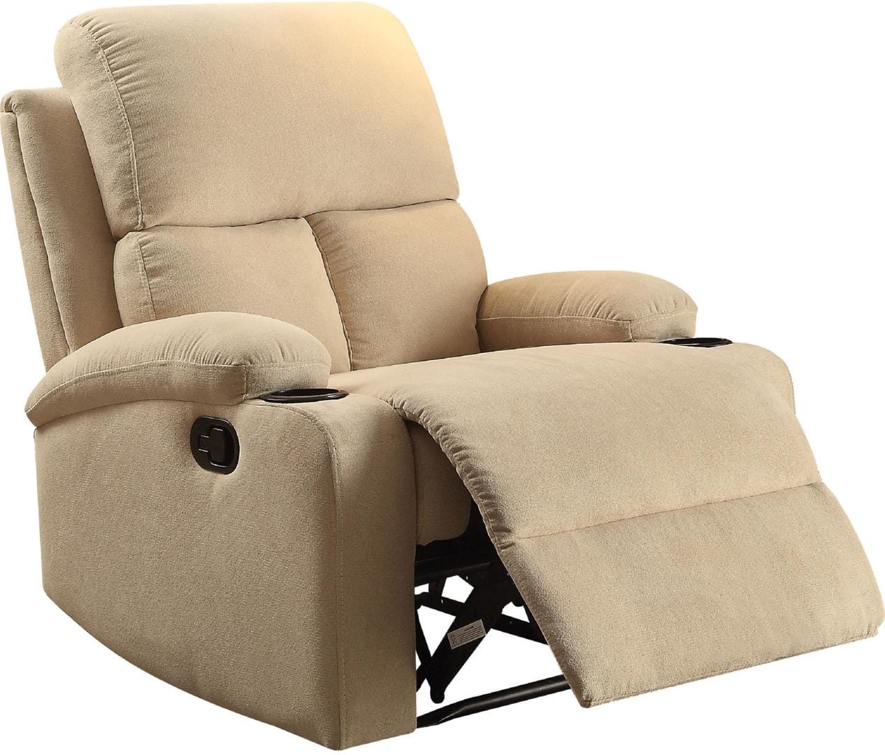 32" X 37" X 39" Blue Linen Fabric Recliner