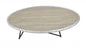 46" X 23" X 15" Weathered Gray Oak Particle Board Coffee Table