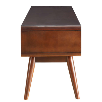 59" X 15" X 19" Rustic Oak Mdf Tv Stand