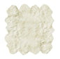 6' X 8' Natural New Zealand Sheepskin Area Rug