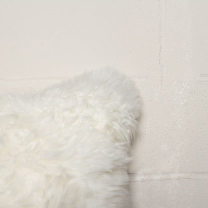 18" X 18" X 5" Gray Sheepskin  Pillow