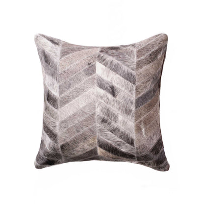 18" X 18" X 5" Gray  Pillow