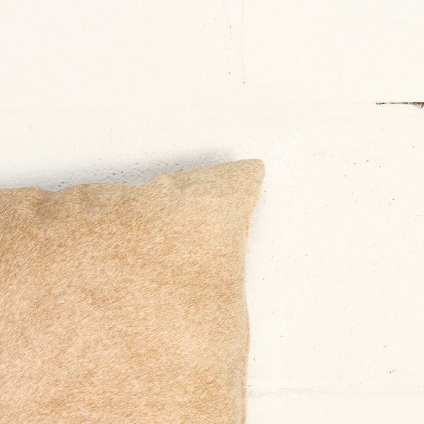 Hand Stitched Purple Natural Cowhide Decorative Lumbar Pillow