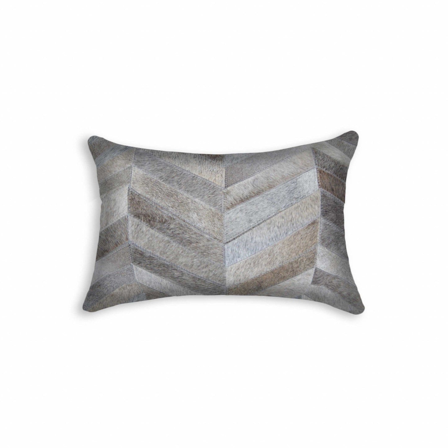 12" X 20" X 5" Grey  Pillow