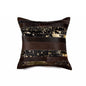 18" X 18" X 5" Chocolate And Gold  Pillow