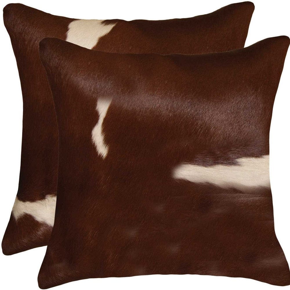 18" X 18" X 5" Gold And Chocolate Quattro  Pillow 2 Pack