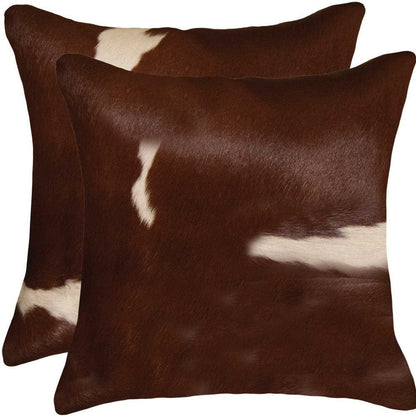 18" X 18" X 5" Gold And Chocolate Quattro  Pillow 2 Pack
