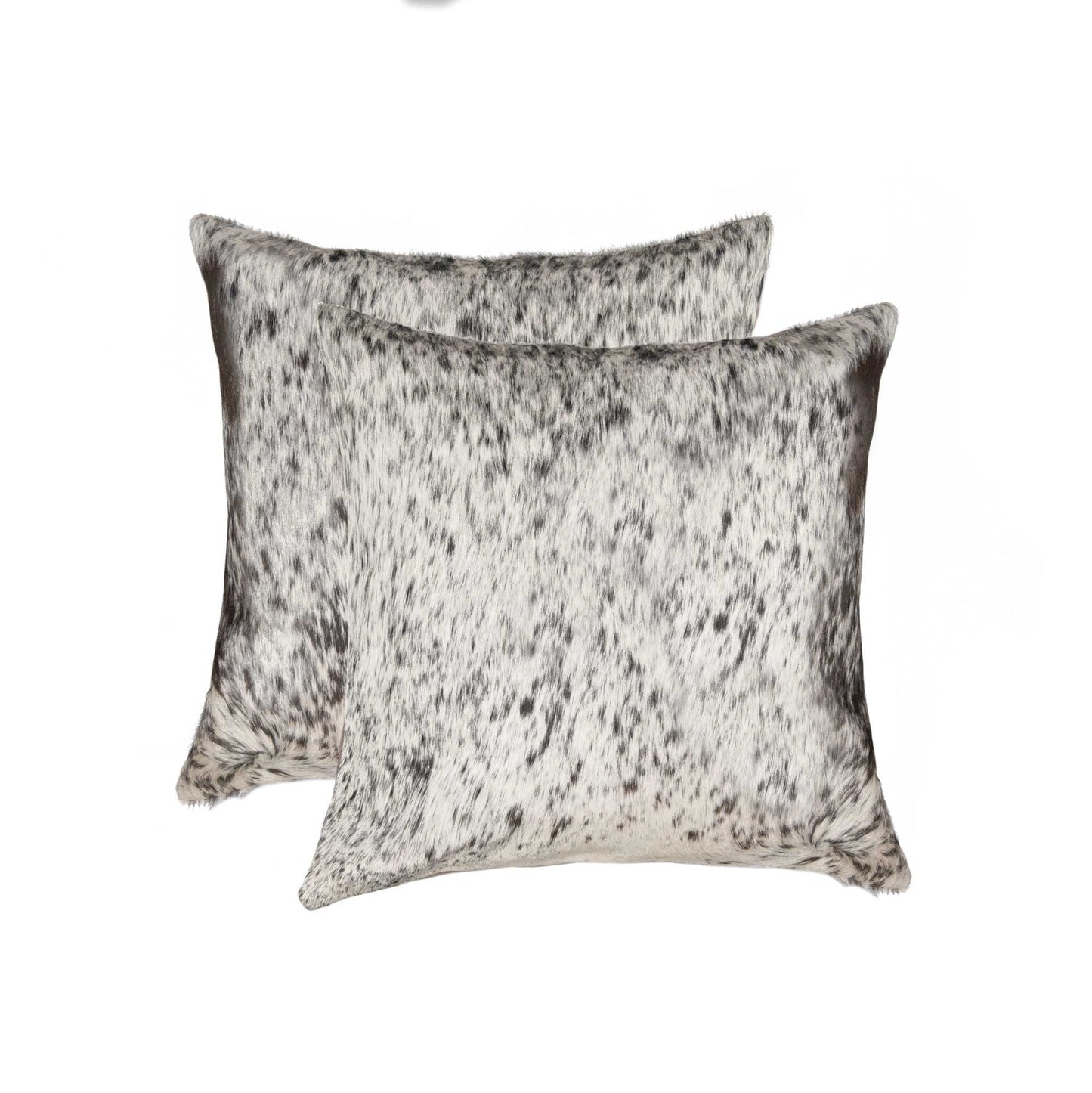 Salt And Pepper Cowhide Pillow 2 Pack