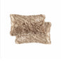 12" X 20" X 5" Tan Faux  Pillow 2 Pack