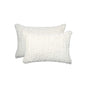12" X 20" X 5" Ivory Mink Faux  Pillow 2 Pack
