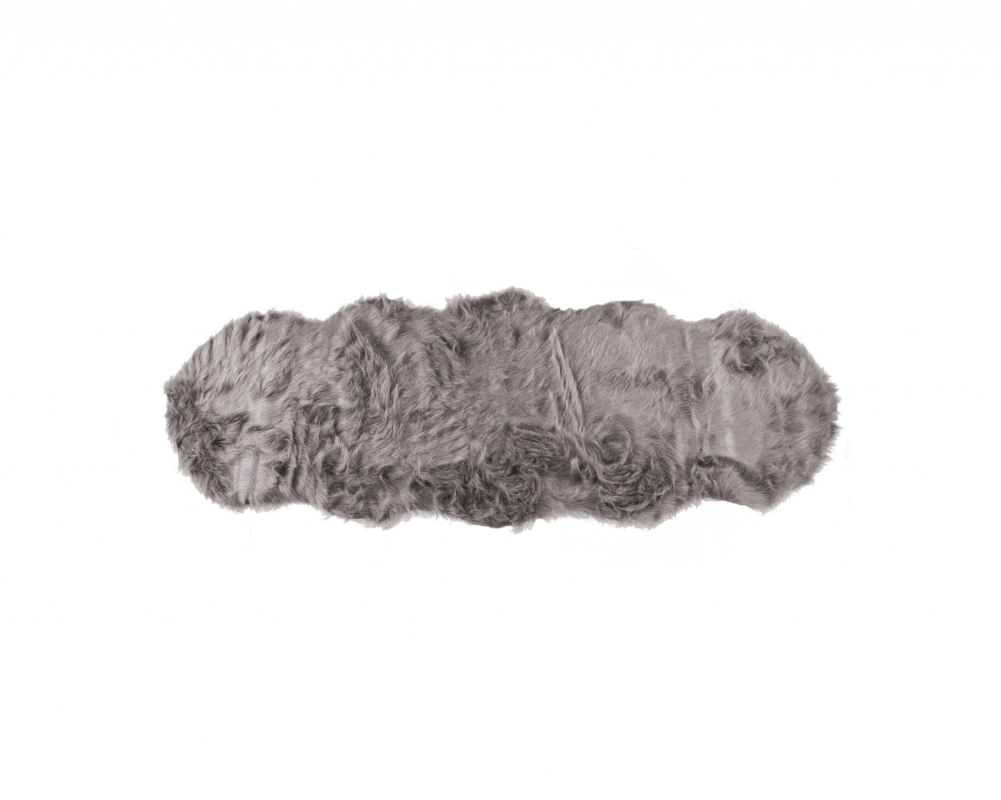 2" X 6" Gray Sheepskin Double - Area Rug