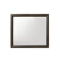 Rich Espresso Finish Wooden Rectangular Beveled Edge Mirror