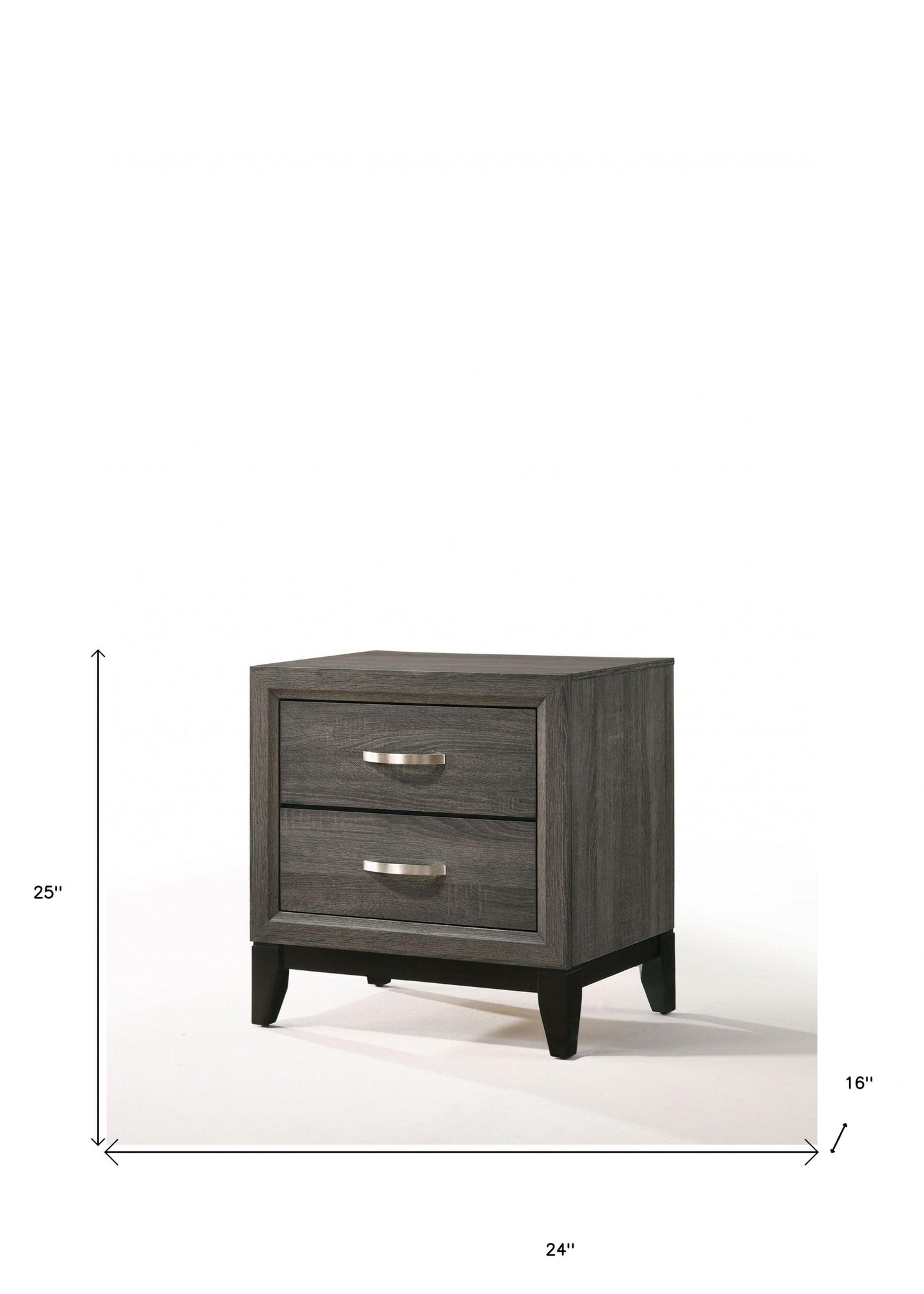Distressed Gray Nightstand