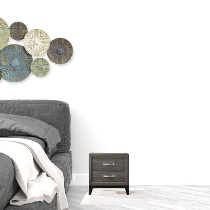 Distressed Gray Nightstand