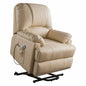 34" X 37" X 41" Black Leatherette Power Lift Massage Recliner