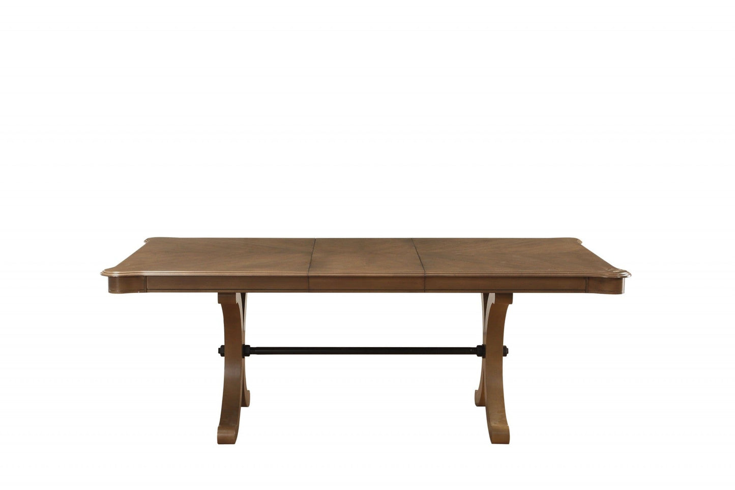 64-88" X 44" X 30" Gray Oak Dining Table