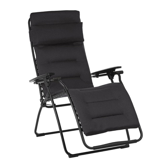 Zero Gravity Recliner - Black Frame - Taupe Fabric