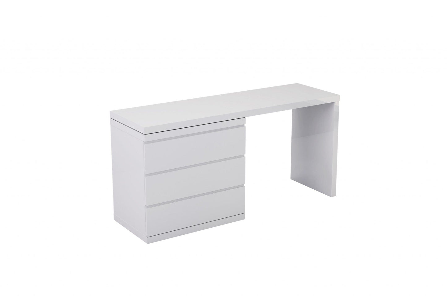 White High Gloss Dresser Extension Piece