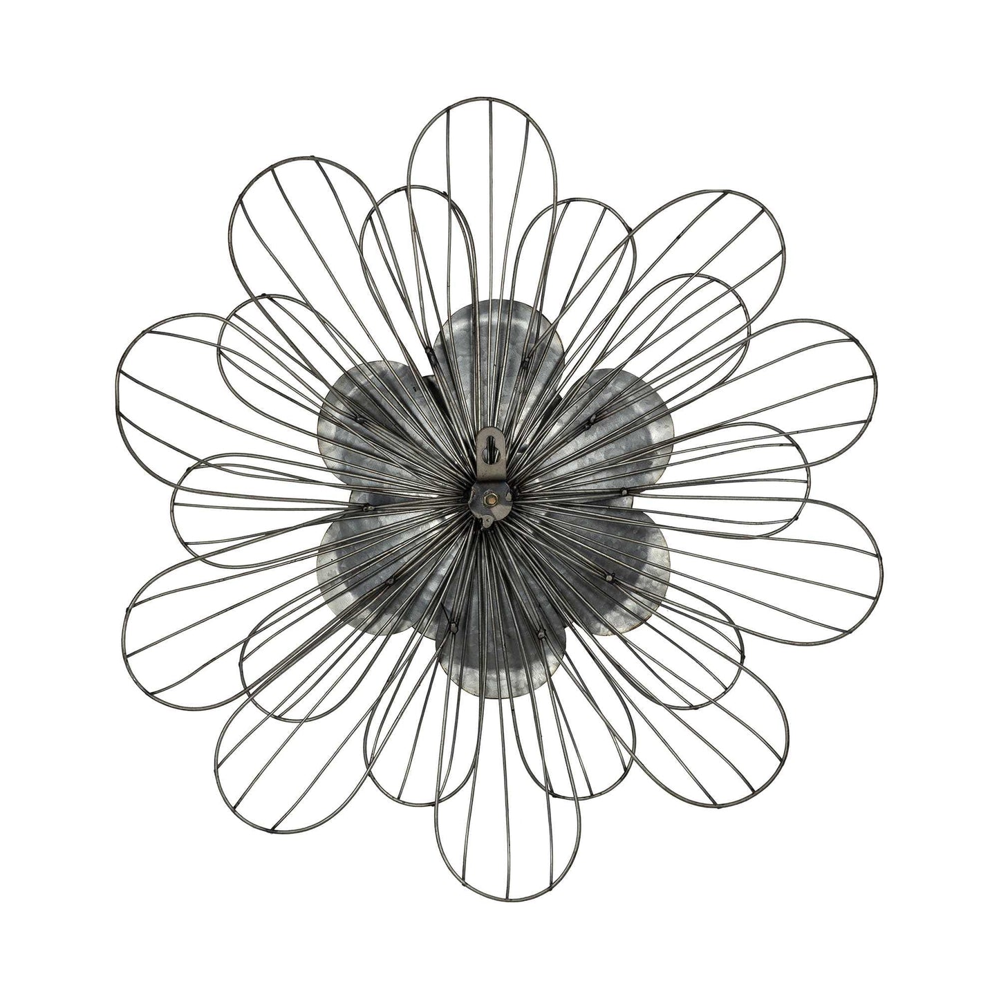 Well-Crafted Galvanized Daisy Metal Wall Decor
